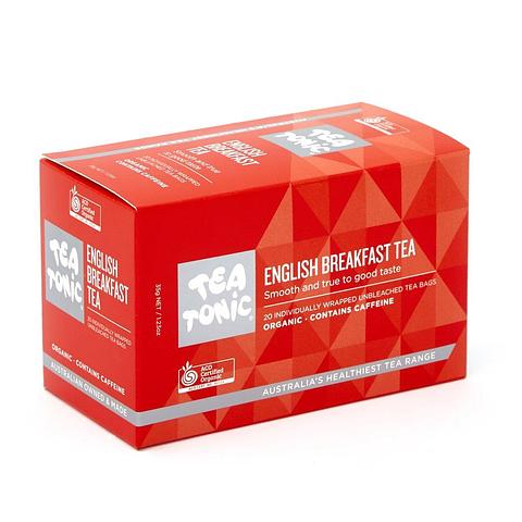 ENGLISH BREAKFAST TEA* ORGANIC - 20 TEABAGS - BOX